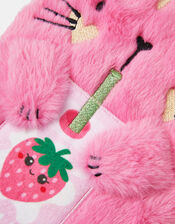 Girls Fluffy Kitty Notebook, , large
