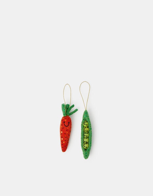 2-Pack Vegetable Christmas Tree Decorations, , large