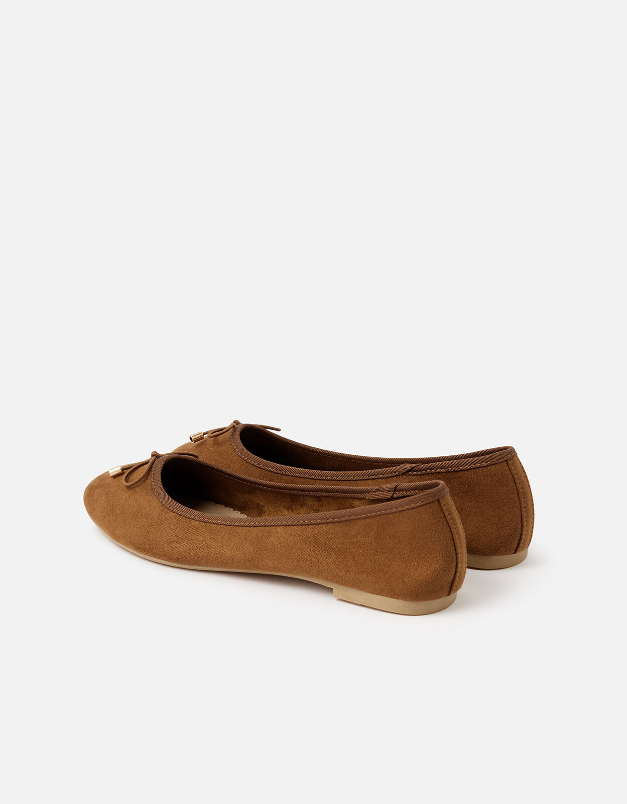 Sophia Bow Ballerina Flats Tan Flat shoes Accessorize ROI
