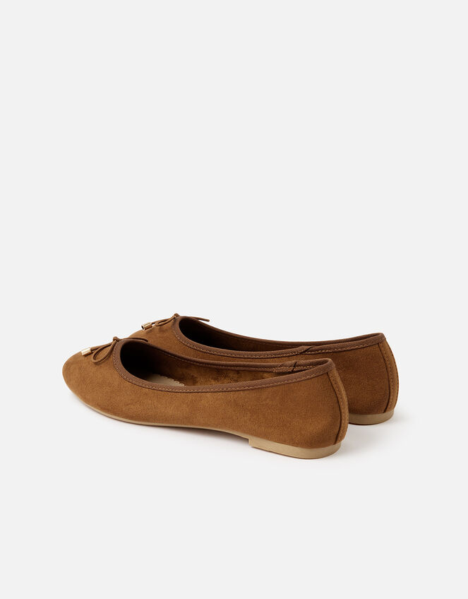 Sophia Bow Ballerina Flats Tan | Flat shoes | Accessorize Global