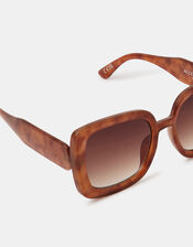 Retro Oversized Square Sunglasses, , large