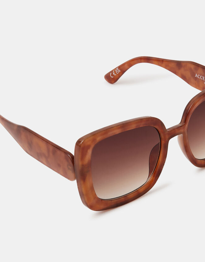 Retro Oversized Square Sunglasses, , large