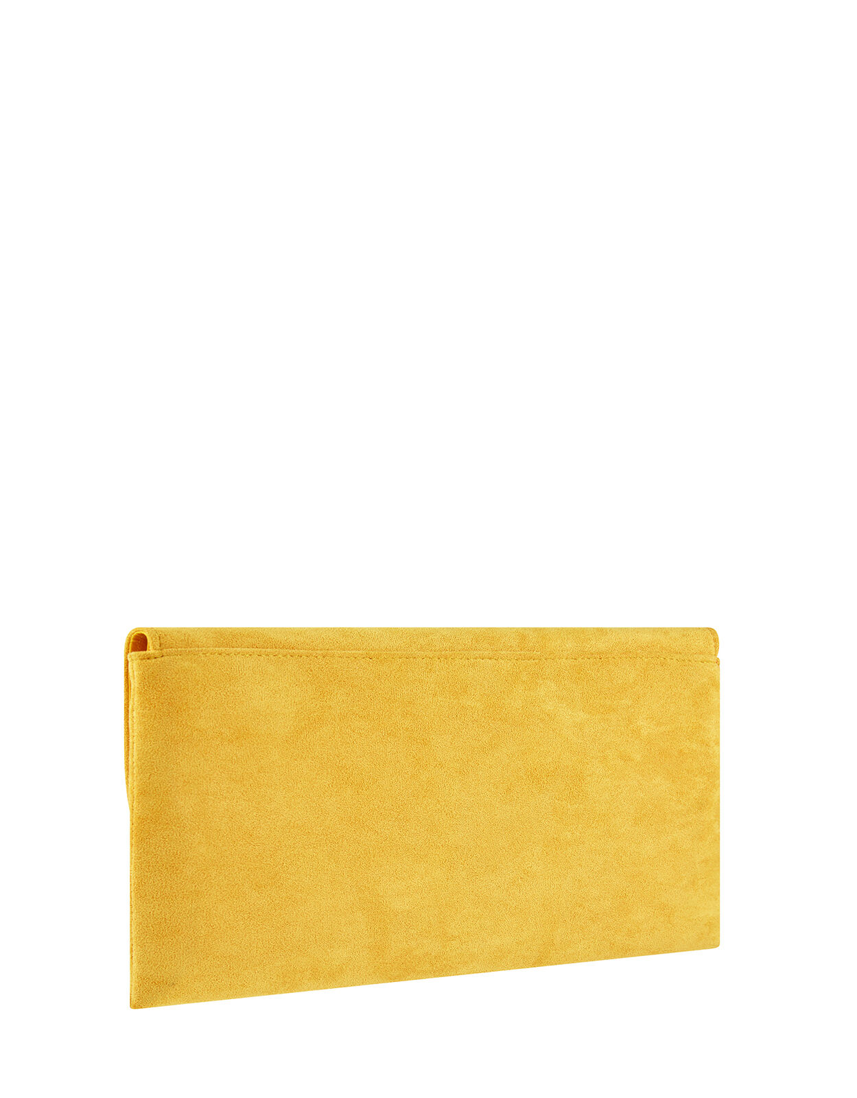 Ochre suede clutch bag shop
