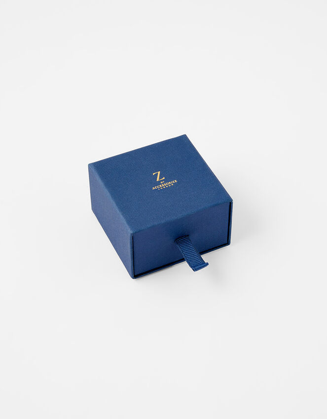 Gold Vermeil Single Initial Stud Earrings, Gold (GOLD), large
