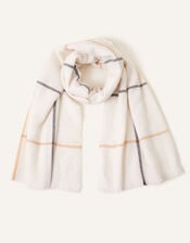 Check Blanket Scarf, , large