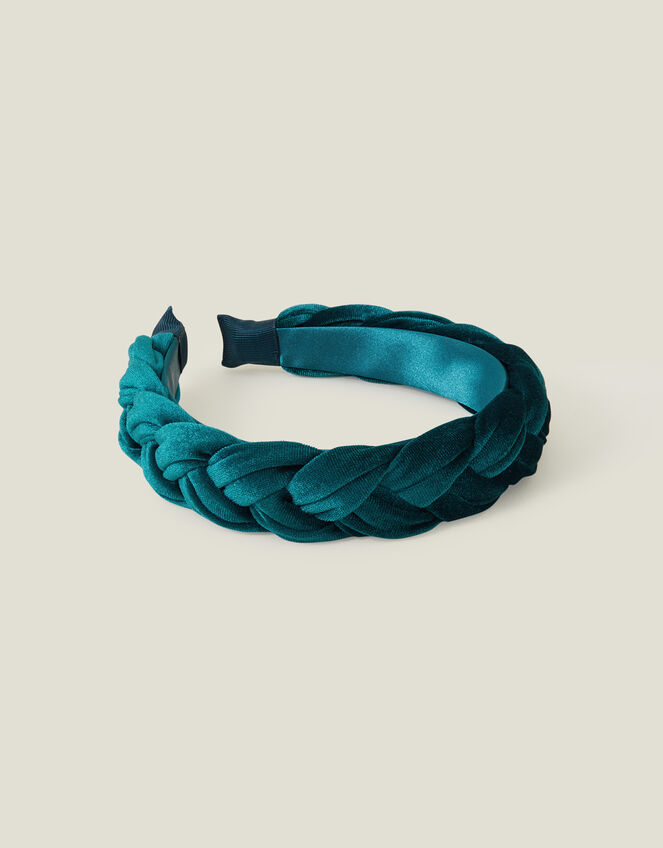 Velvet Plait Headband, , large