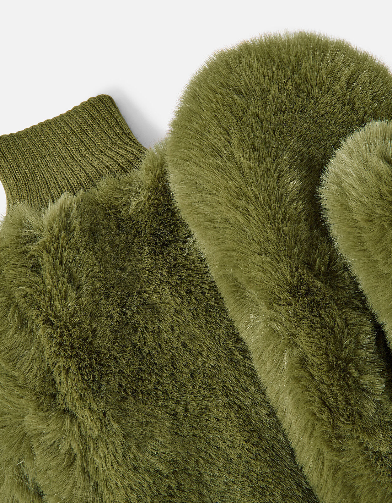 Real fur shop mittens