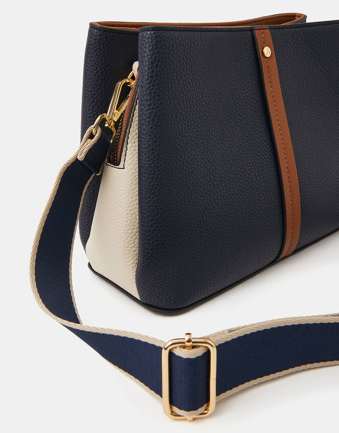 Triple Compartment Crossbody Bag, , large