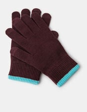 Contrast Edge Touchscreen Gloves, , large