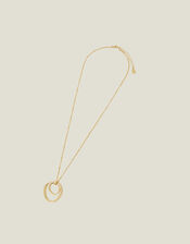 Molten Circle Pendant Necklace, , large