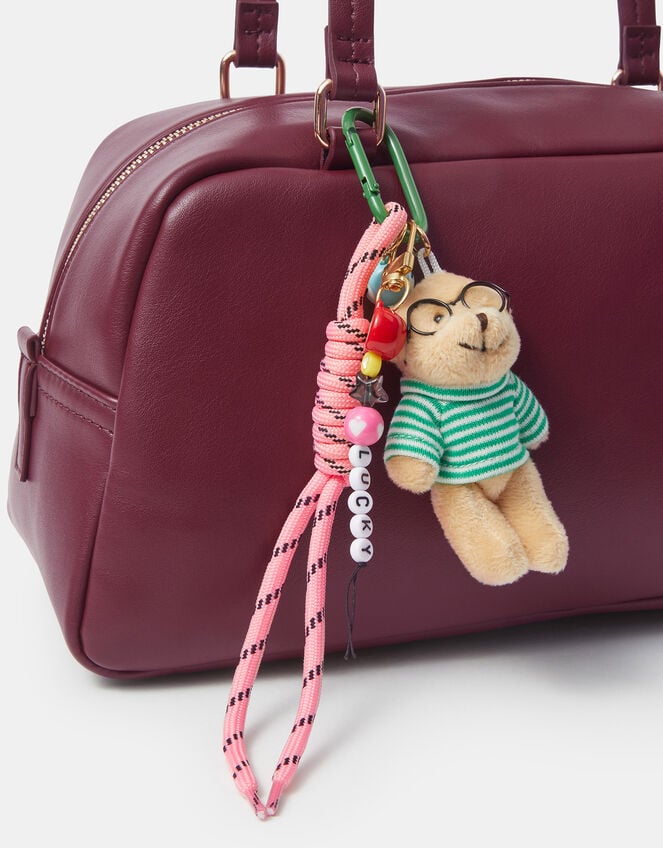 Accessorize x Good Manners Lucky Bear Bag Charm, , large