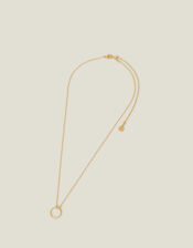 14ct Gold-Plated Perfect Circle Necklace, , large