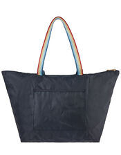 Rainbow Strap Packable Shopper Bag, , large