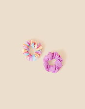 Kids Check Scrunchies Set of Two, , large