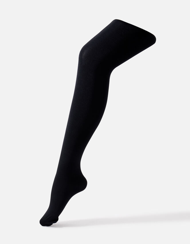 90 Denier Soft Touch Opaque Tights, Black (BLACK), large