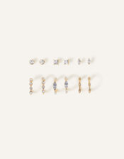 Hoop and Stud Earrings 6 Pack, , large