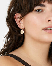 Star Coin Short Drop Earrings, , large