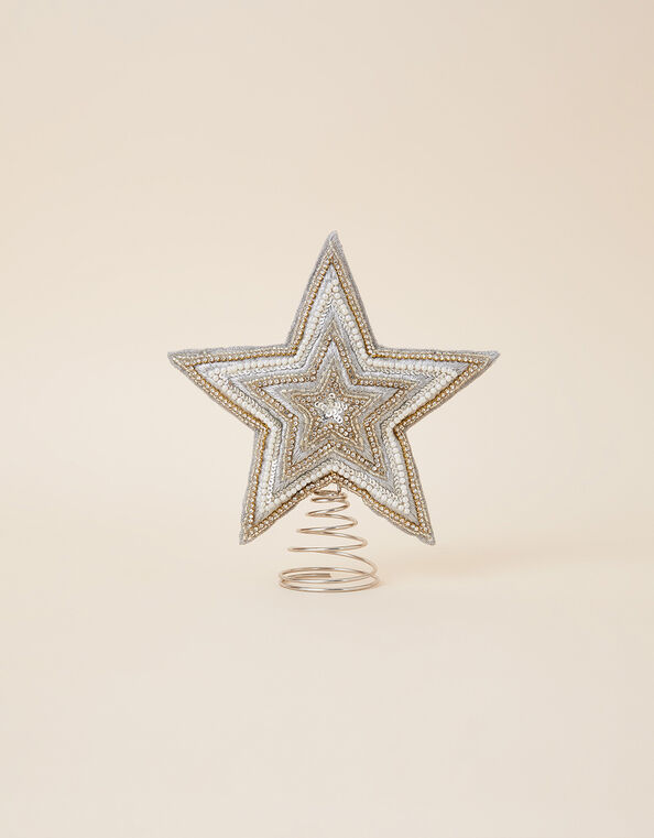 Star Christmas Tree Topper Silver, Silver (SILVER), large