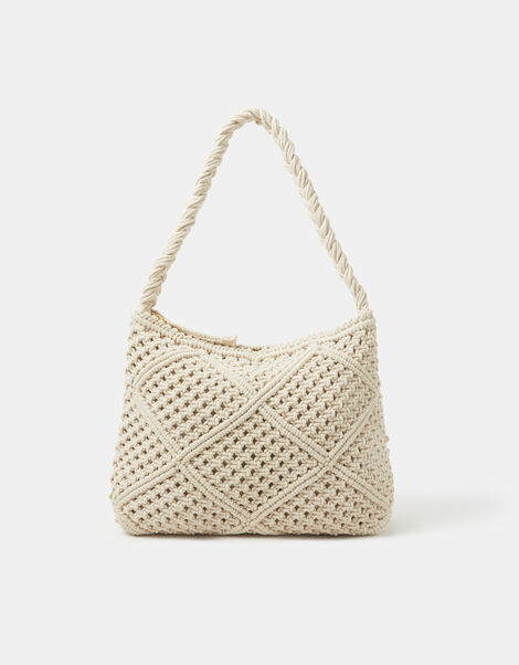 Macrame Shoulder Bag, , large