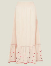 Embellished Mirror Skirt, Cream (CREAM), large