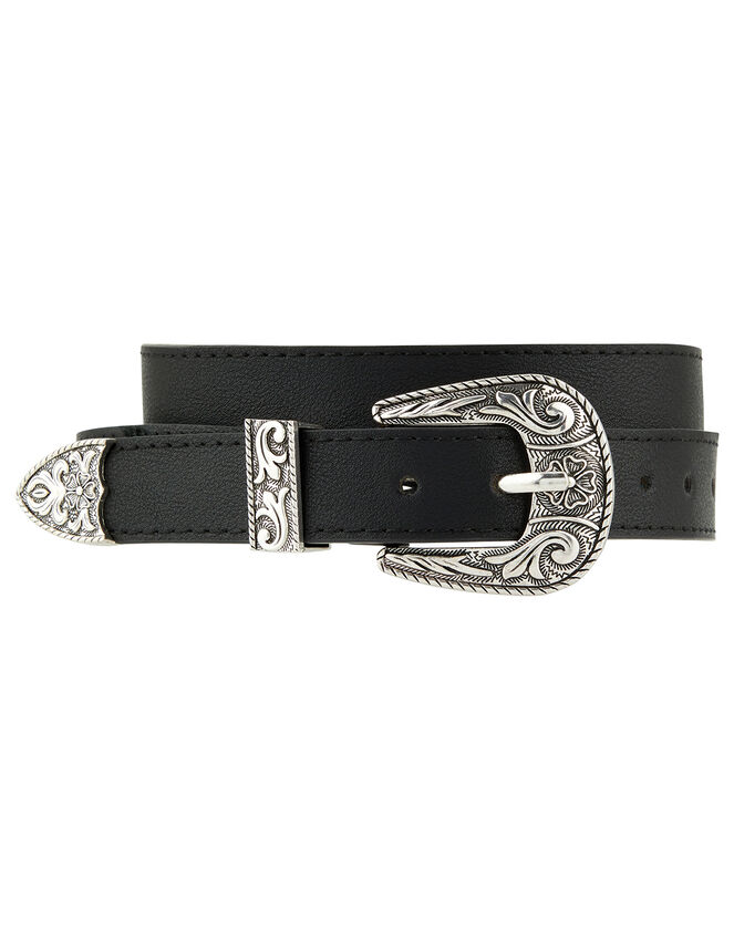 Western Belt, Black (BLACK), large
