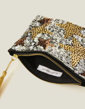 Sequin Star Flat Pouch, , large