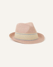 Sarah Sparkle Trilby Hat, Pink (PINK), large