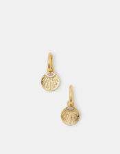 14ct Gold-Plated Sun Drop Huggie Hoop Earrings, , large