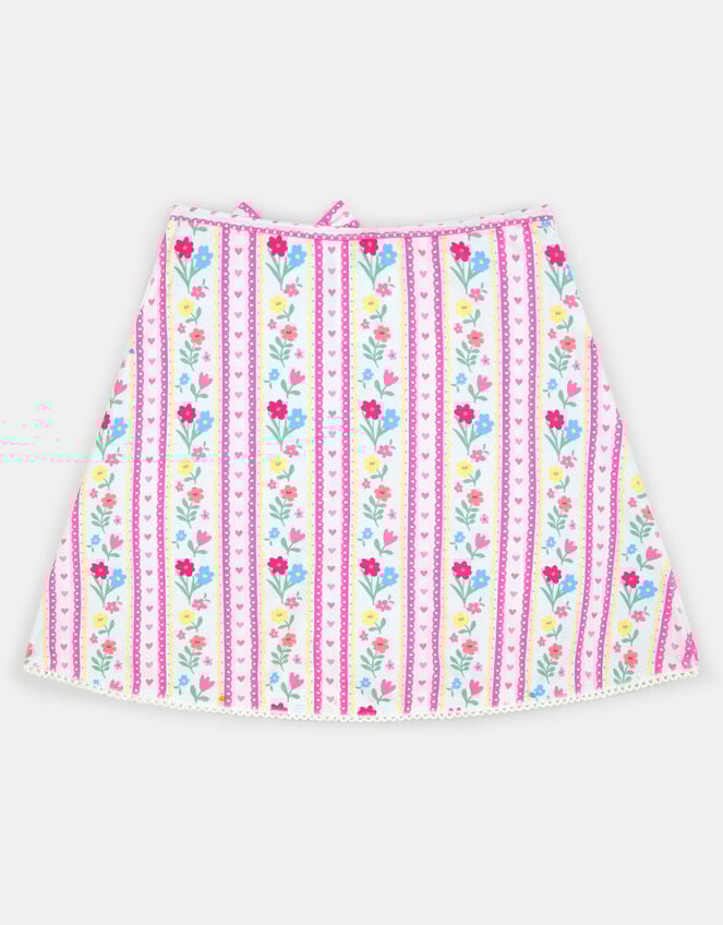 Girls Floral Print Swim Skirt, Multi (BRIGHTS MULTI), large