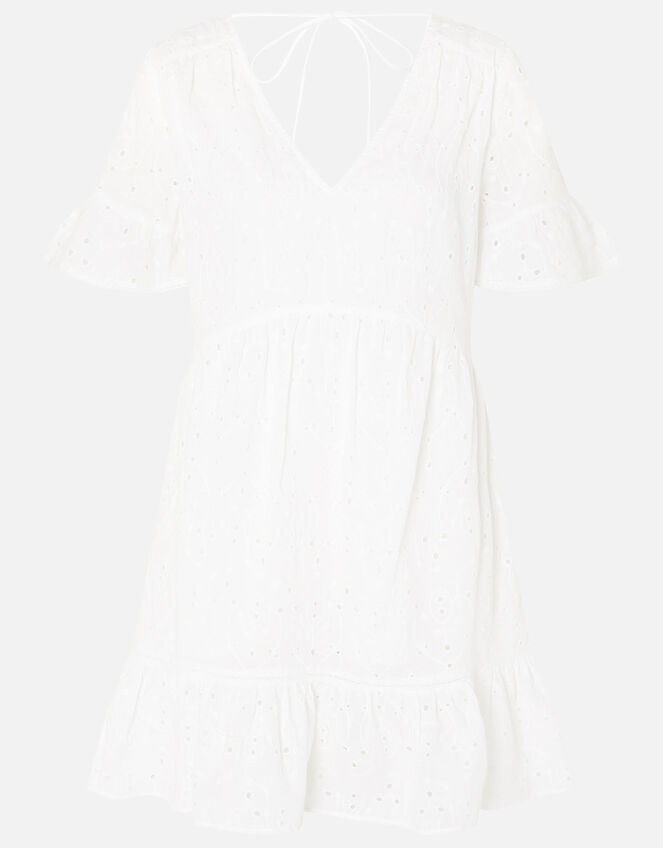 Schiffly Mini Dress White | Beach holiday dresses | Accessorize UK