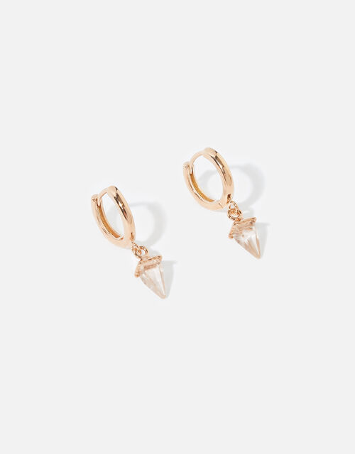Rose Gold-Plated Healing Stone Earrings, , large