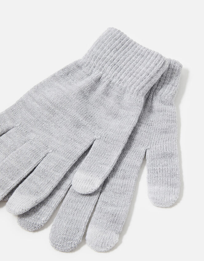 Metallic Touchscreen Glove Twinset, , large