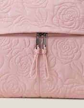Floral Quilted Travel Bag, Pink (BLUSH), large