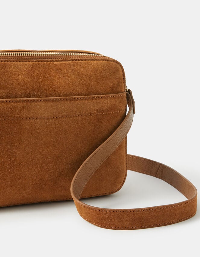 Small Suede Crossbody Bag, , large