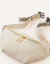 Large Zip Bum Bag, Cream (CREAM), large