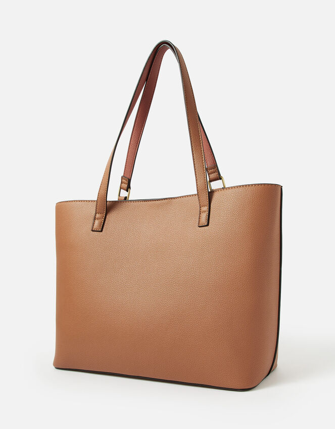 Britney Bee Tote Bag, Tan (TAN), large