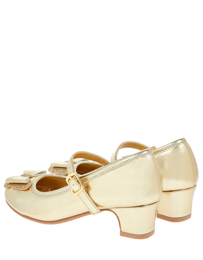 Flamenco Bow Party Shoes, Gold (GOLD), large