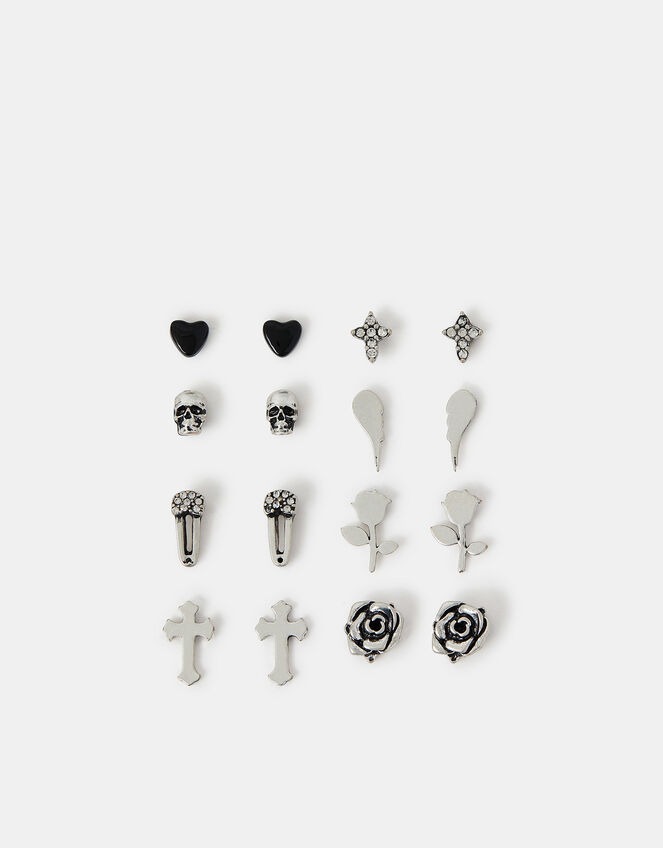 8-Pack Rock Star Stud Earrings, , large