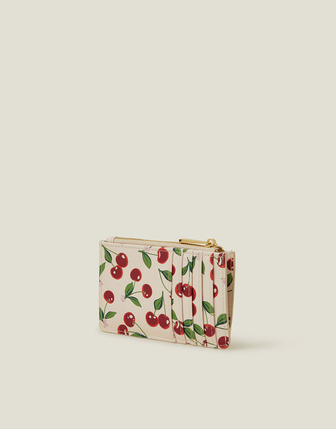Cherry Print Card Holder, , large