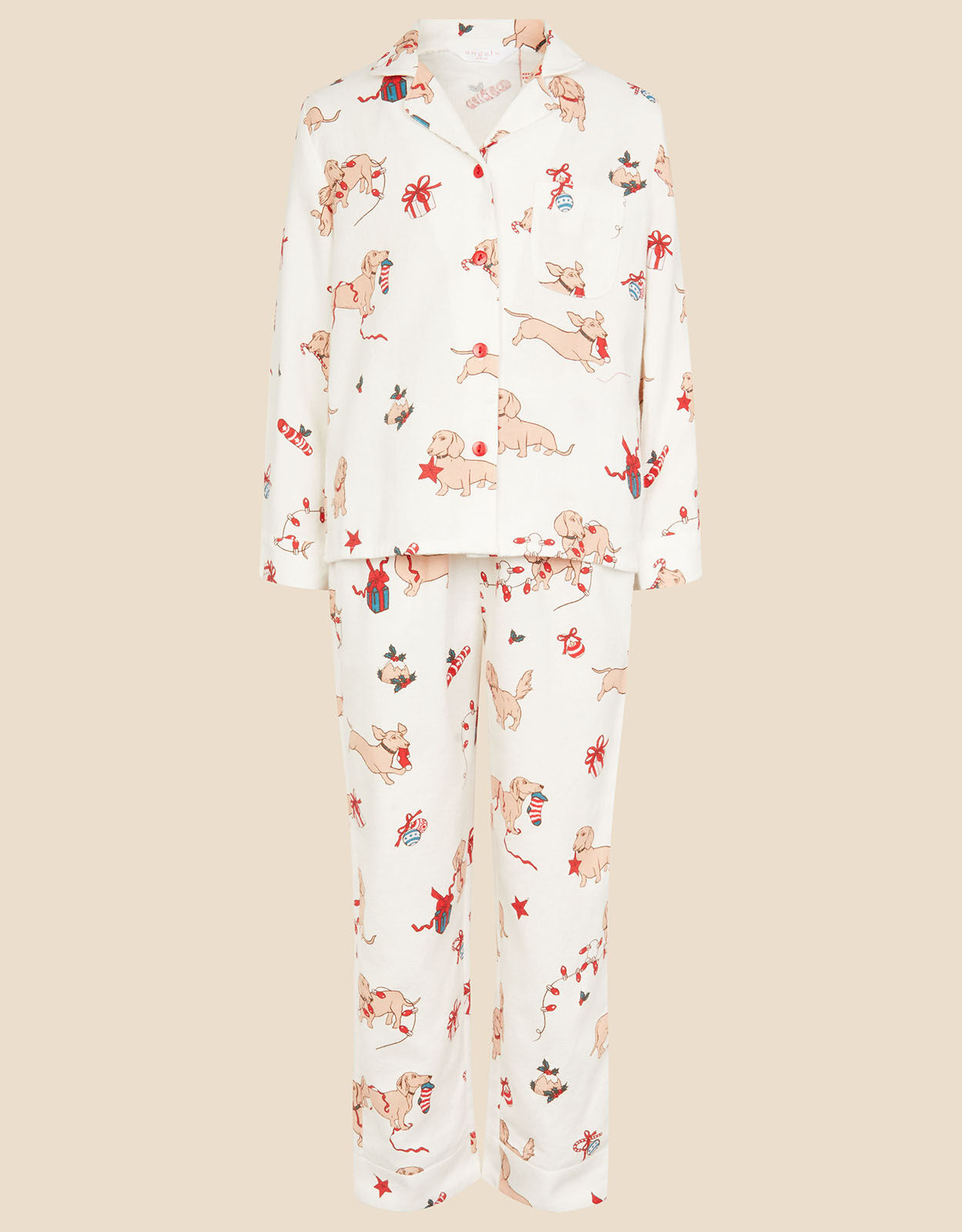 Sausage dog pyjamas girls discount