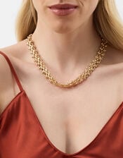 Double Box Bead Link Necklace, , large