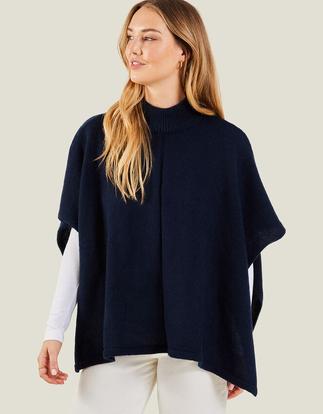 Turtle Neck Poncho, , large