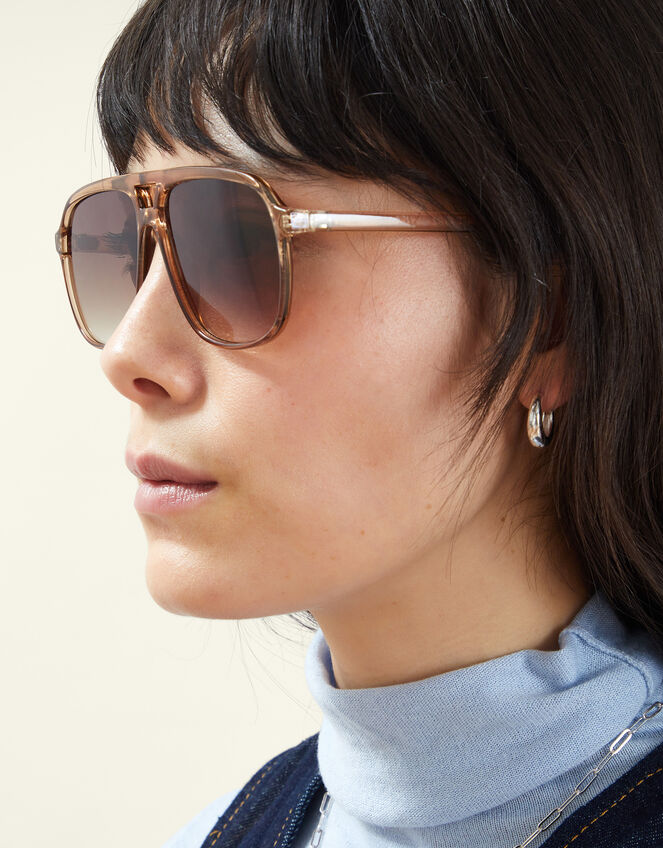 Resin Aviator Sunglasses, , large