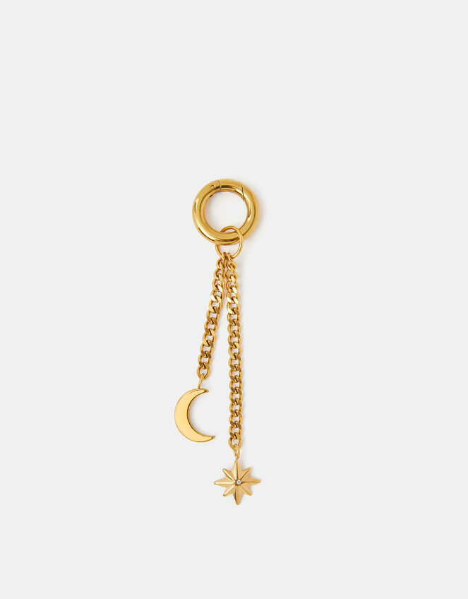 Stainless Steel Celestial Keyring, , large