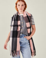 Check Blanket Scarf, Multi (PASTEL MULTI), large