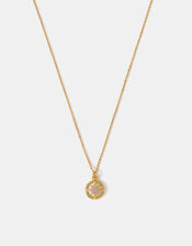 14ct Gold-Plated Star Pearl Pendant Necklace, , large