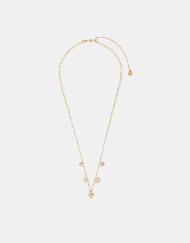 14ct Gold-Plated Charm Necklace, , large