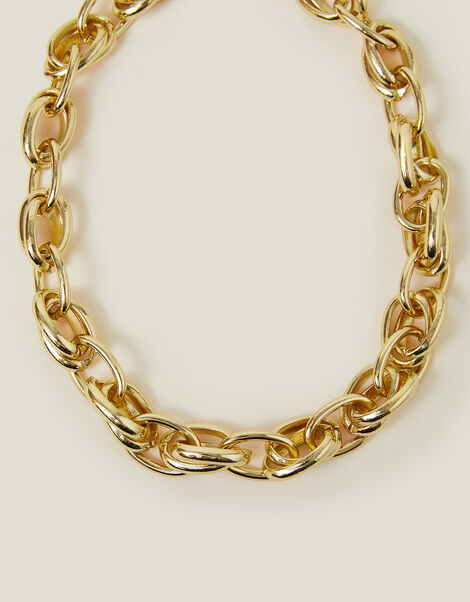 Double Link Chunky Chain Necklace, , large