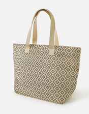 Diamond Weave Tote Bag, , large
