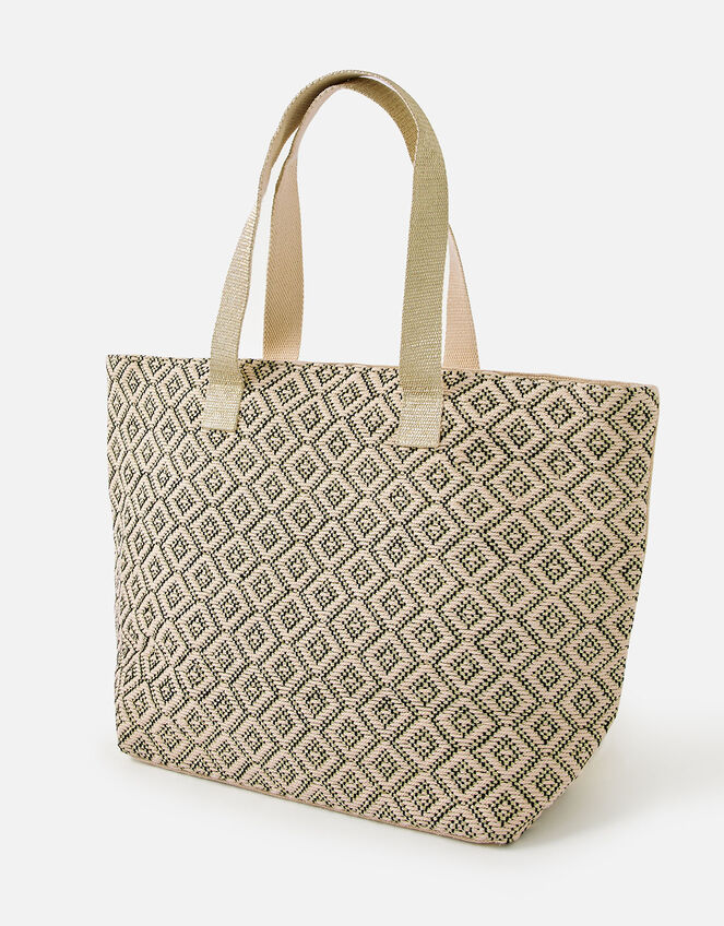 Diamond Weave Tote Bag, , large